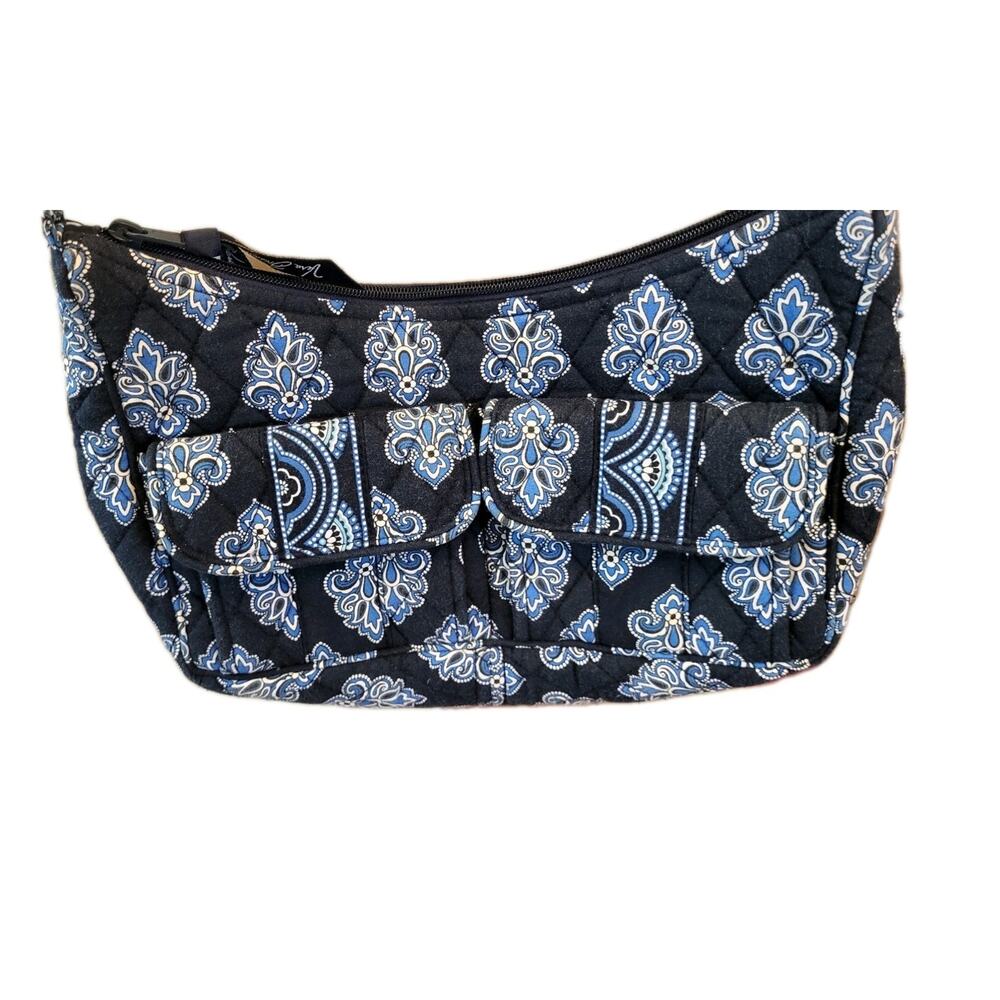 Vera Bradley Quilted Crossbody Bag Handbag Purse Calypso Blue - Picture 2 of 16